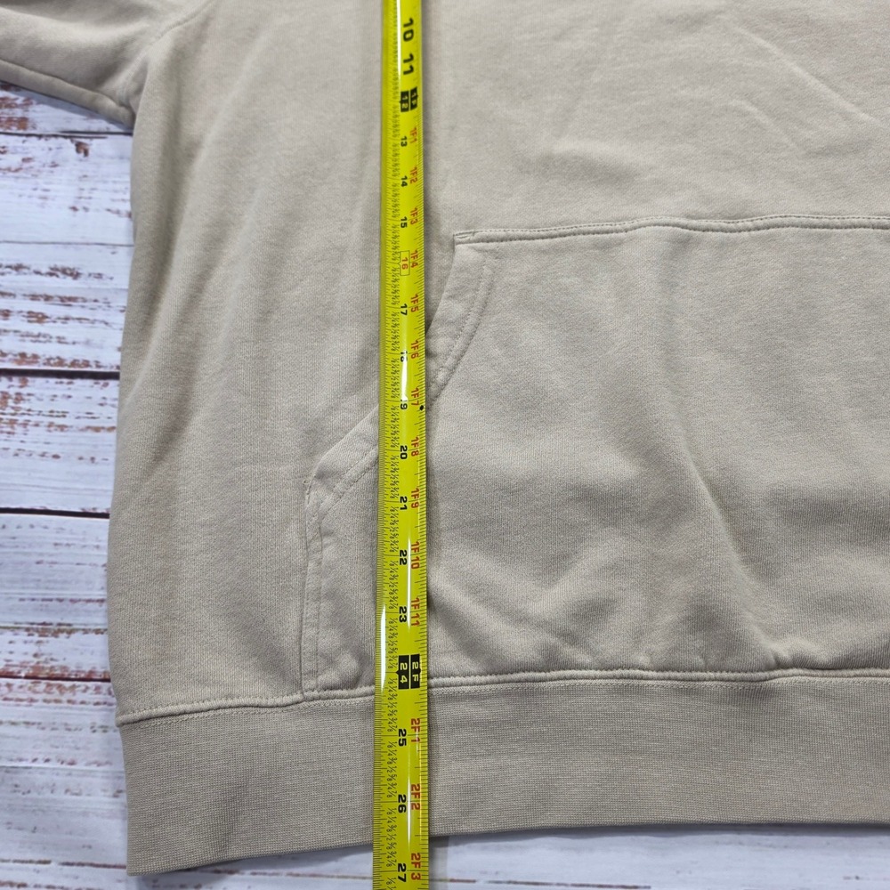 Huk Performance Fishing Hoodie Mens XL Tan Khaki Excellent Logo Sweatshirt - Picture 9 of 9